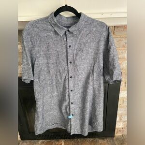 American Rag Large button short sleeve shirt
